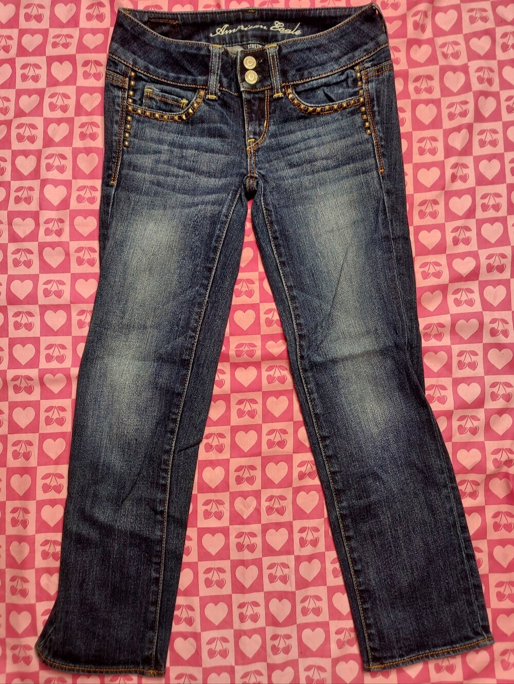 American Eagle Capris Spiked Pockets